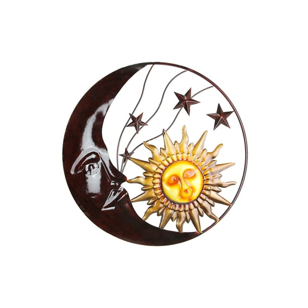 Huge 32" Celestial Decor New Sun FACE Polished Metal Wall Art Modern Unique Huge 32" Celestial Decor New Sun FACE Polished Metal Wall Art Modern Unique